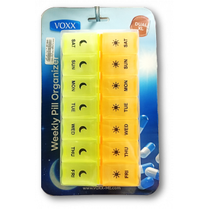 VOXX WEEKLY PILL ORGANIZER DUAL XL